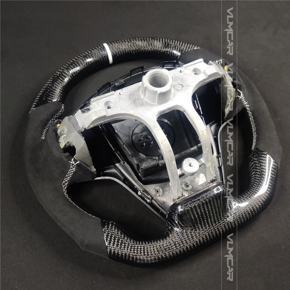 Private custom carbon fiber steering wheels with alcantara for Cadillac ATS /CTS -V3/with airbag cover