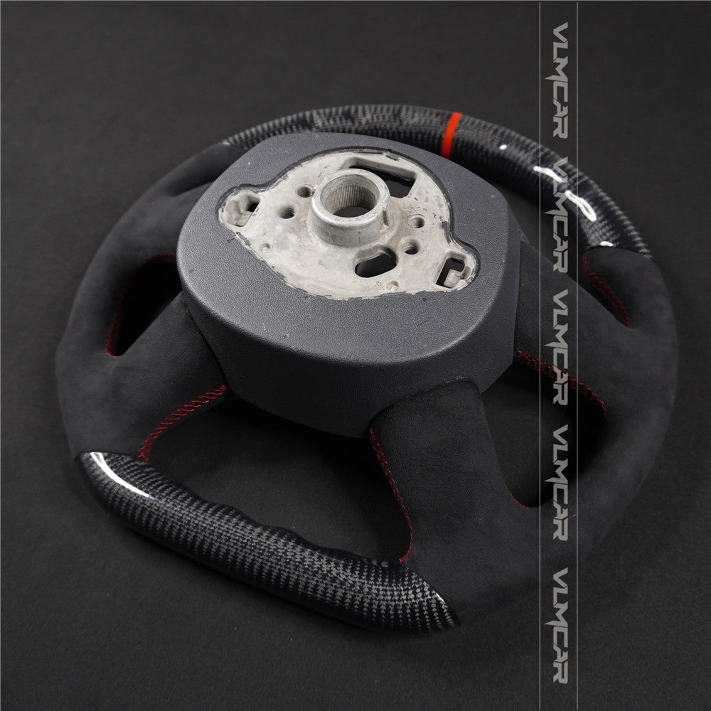 Private custom carbon fiber steering wheel with suede for audi A4/S4/RS4