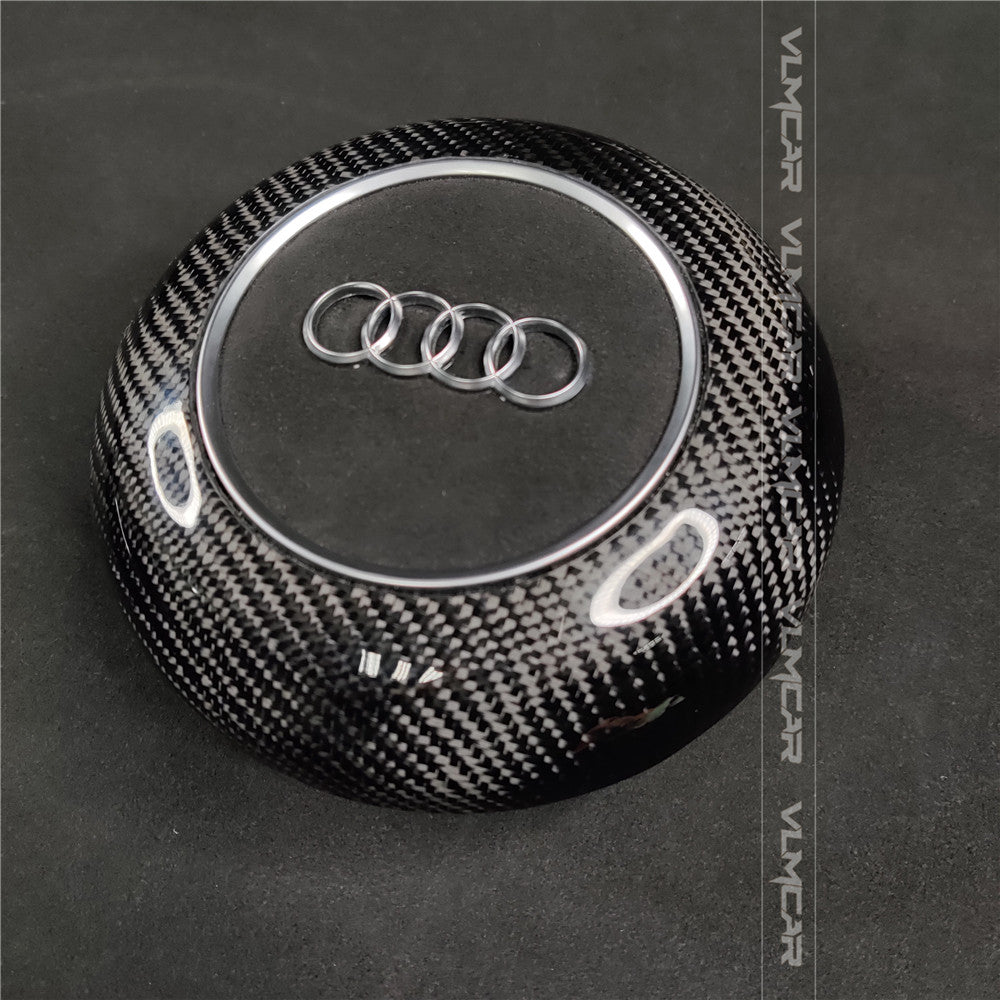 Private custom carbon fiber steering wheel with suede for audi A1/A6/A7/S/RS/with shift paddles and airbag cover