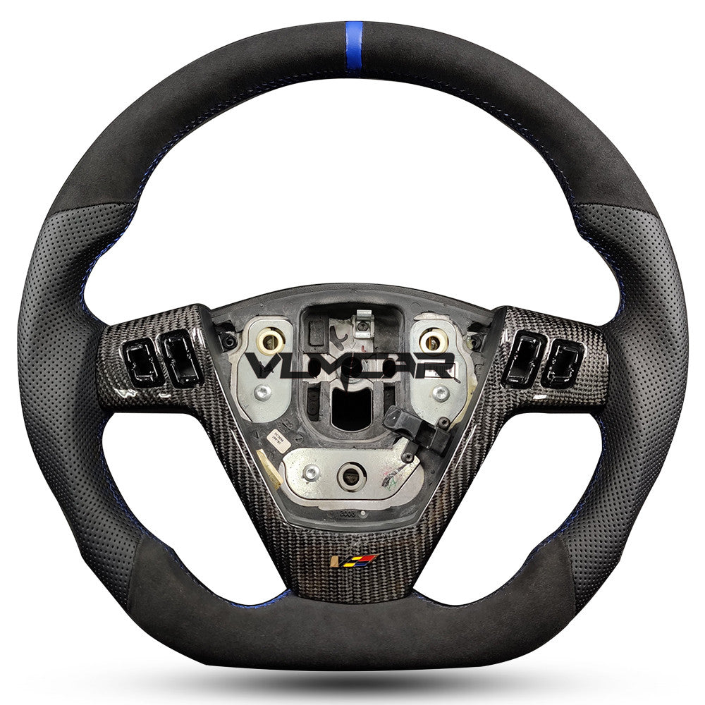 Private custom perforated leather and alcantara steering wheel For Cadillac CTS V1 2004-2008