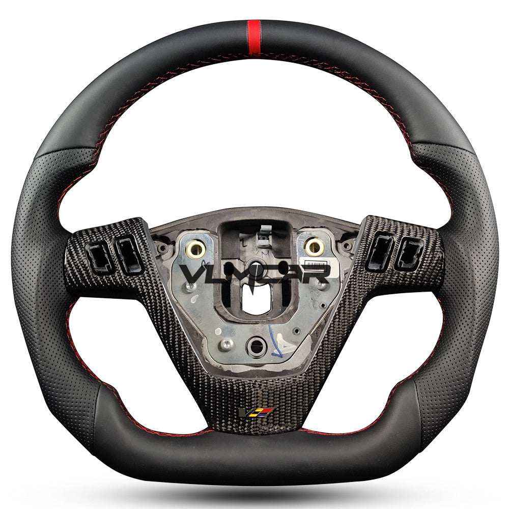 Private custom perforated leather and smooth leather steering wheel For Cadillac CTS V1 2004-2008