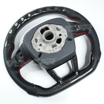 Carbon fiber steering wheel for Audi A7 S7 RS7 A6 S6 RS6 C8 A8 A6L S8 Q6 LED steering wheel