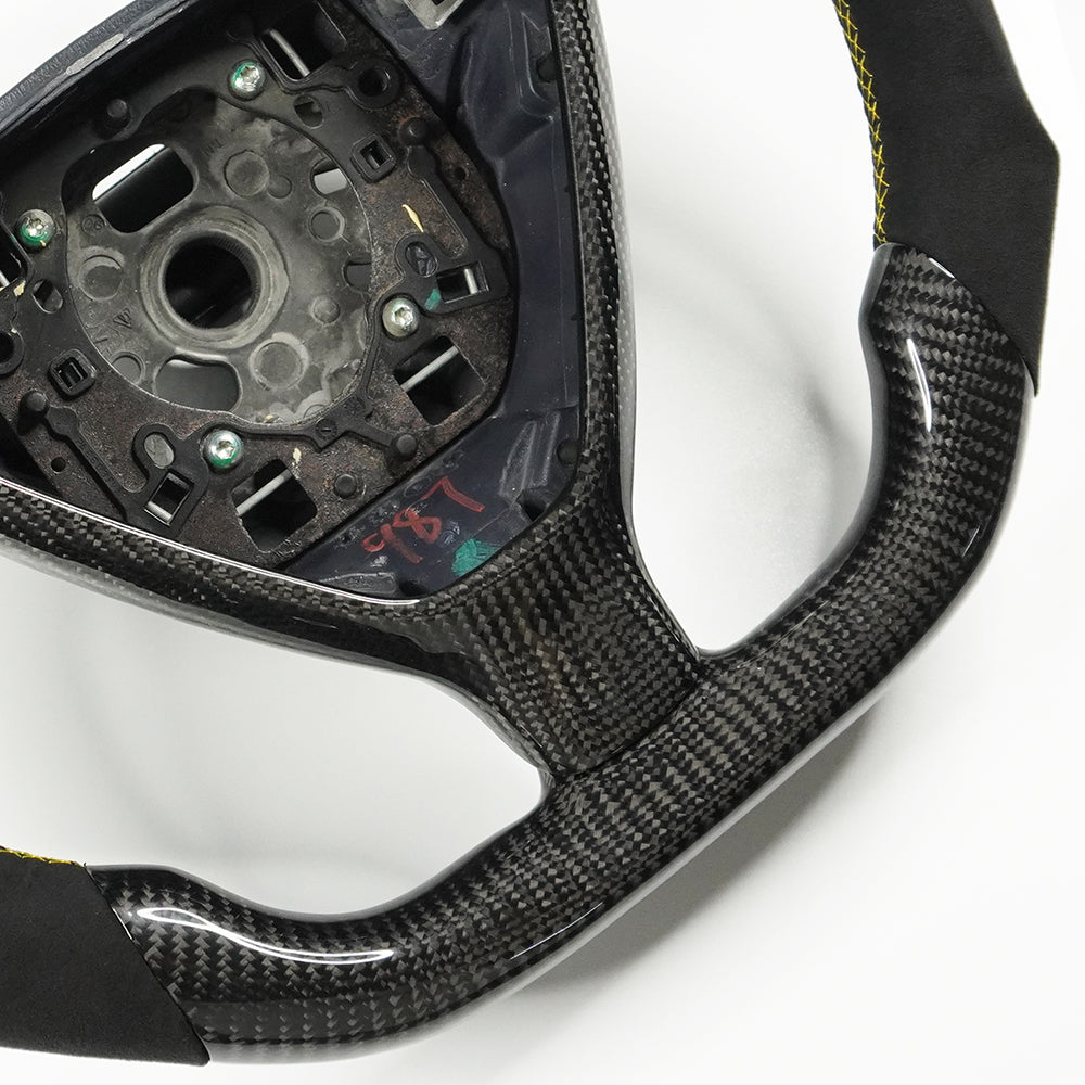 Private custom Porsche  911 Turbo/997 Carrera/987 Boxster&Cayman 2005 – 2009 Carbon Fiber Steering Wheel