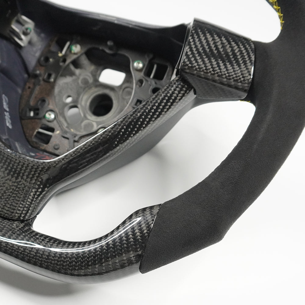 Private custom Porsche  911 Turbo/997 Carrera/987 Boxster&Cayman 2005 – 2009 Carbon Fiber Steering Wheel
