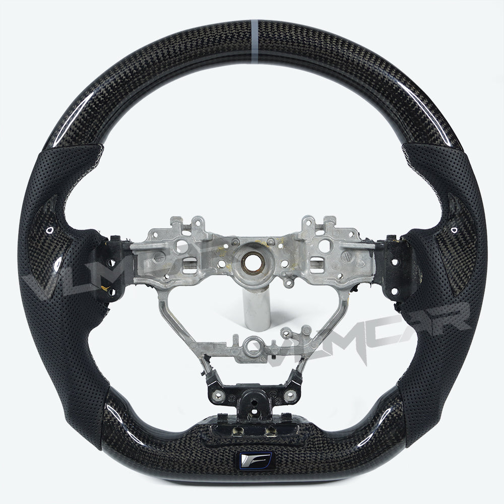 Private custom glossy carbon fiber steering wheel for LEXUS  IS ISF ES RX RC RCF/ perforate leather