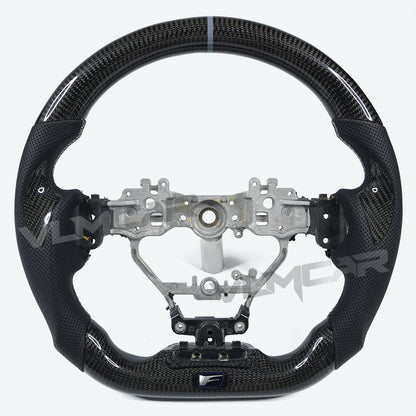 Private custom glossy carbon fiber steering wheel for LEXUS  IS ISF ES RX RC RCF/ perforate leather
