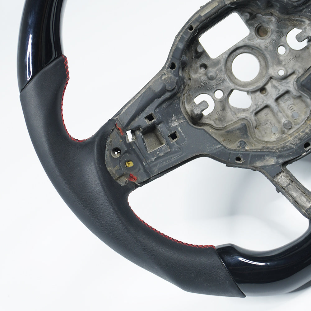Private custom carbon fiber steering wheel for volkswagen golf mk7/7.5/ piano black& smooth leather