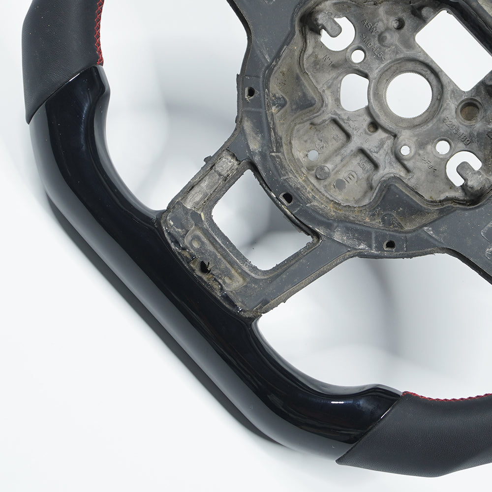 Private custom carbon fiber steering wheel for volkswagen golf mk7/7.5/ piano black& smooth leather
