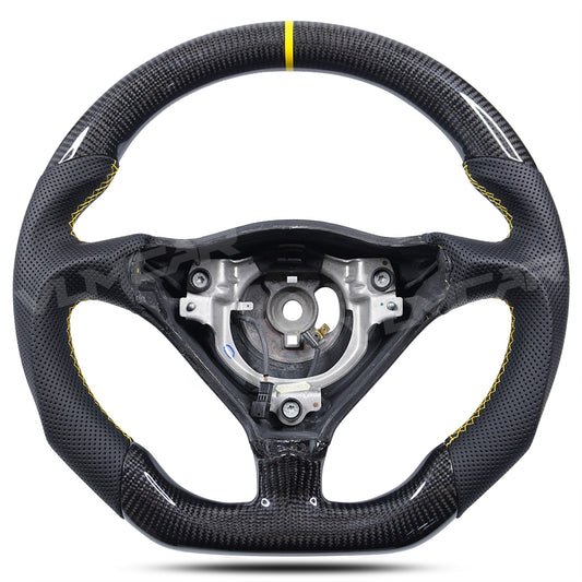 Private custom carbon fiber Steering Wheel for Porsche 1999-2004 911&996 /glossy carbon & perforate leather