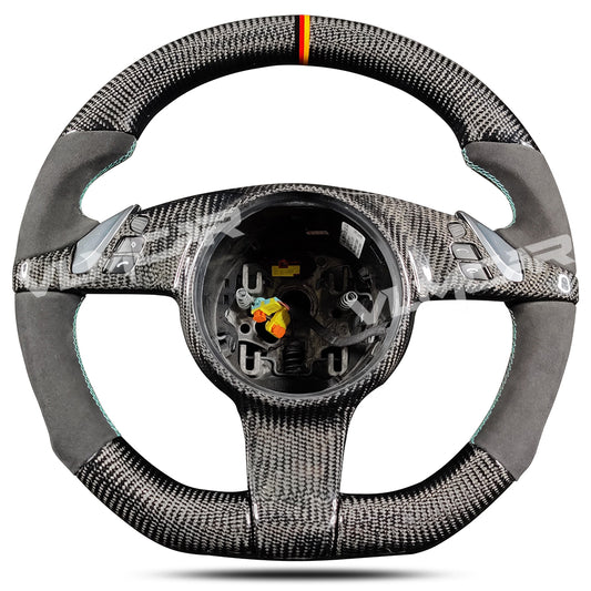 Private custom carbon fiber Steering Wheel for Porsche old Cayenne Panamera 2010-2014 / Suede(Alcantara)/button not included