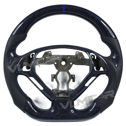 Private custom carbon fiber steering wheel for Infiniti G37&G25 /bule honey carbon