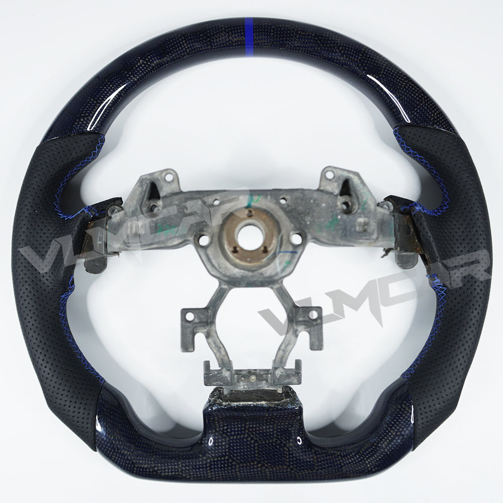 Private custom carbon fiber steering wheel for Infiniti G37&G25 /bule honey carbon