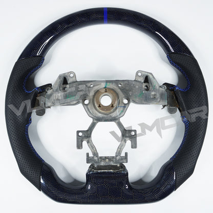 Private custom carbon fiber steering wheel for Infiniti G37&G25 /bule honey carbon