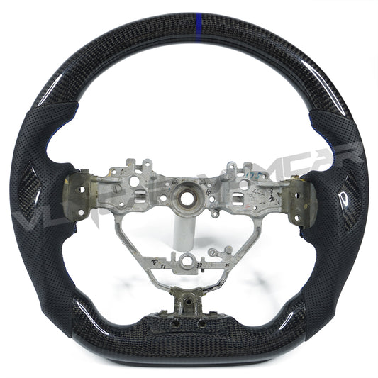 Private custom carbon fiber steering wheel for LEXUS  IS ISF ES RX RC RCF/glossy carbon & perforate leather