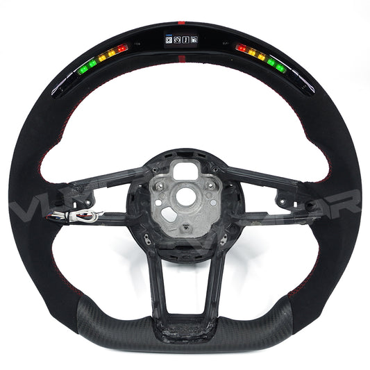 Private custom matte carbon fiber steering wheel with LED display for 2016-2023 Audi R8 new