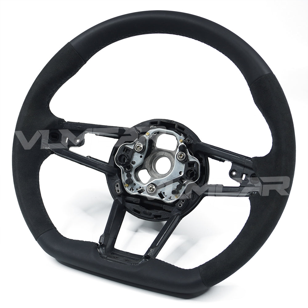 Private custom smooth leather&Alcantara/suede steering wheel for audi A3/S3/8P/TT/R8 new