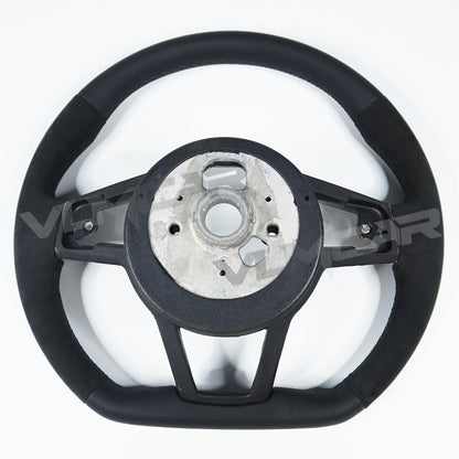 Private custom smooth leather&Alcantara/suede steering wheel for audi A3/S3/8P/TT/R8 new