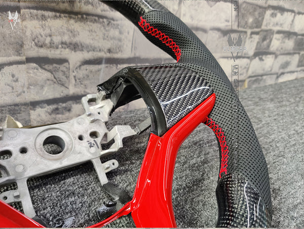 Private custom gloss carbon fiber steering wheel for city/gk5 /Available for all car models