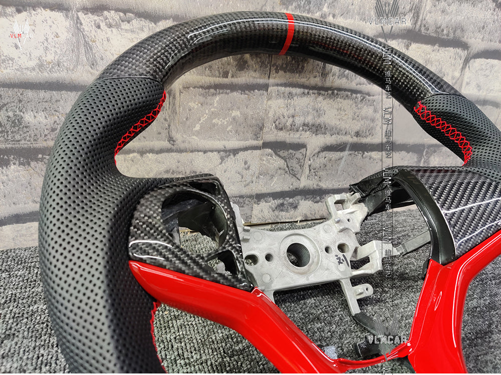 Private custom gloss carbon fiber steering wheel for city/gk5 /Available for all car models