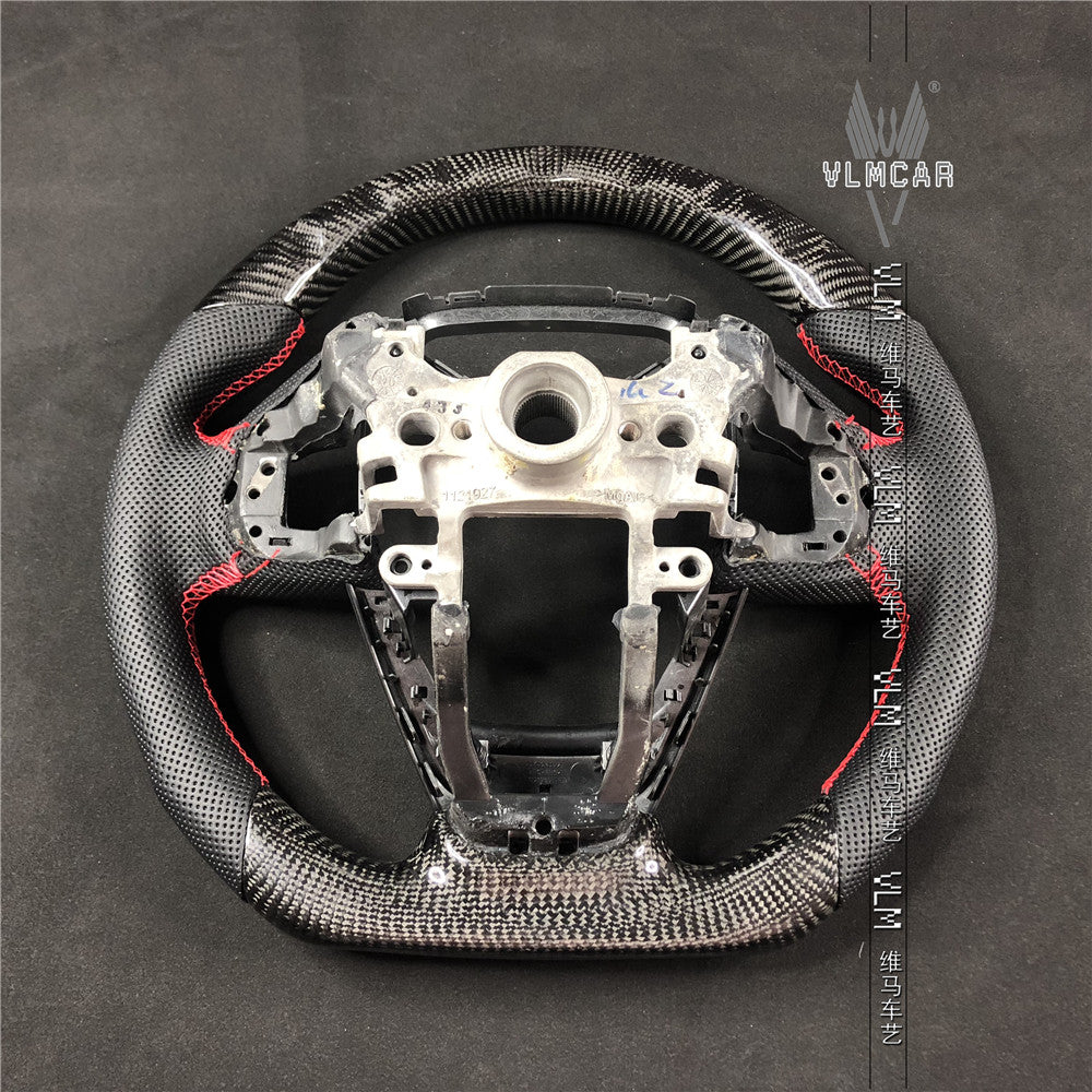 Private custom carbon fiber steering wheel/trims for Honda Civic Fc1