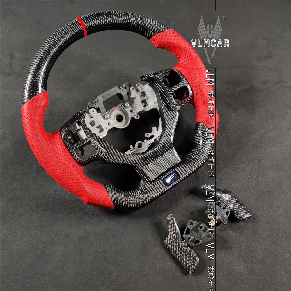 Private custom carbon Fiber steering wheel For Lexus IS/ISF/ES/RX/RC/RCF