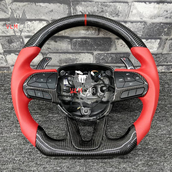 Private custom Carbon Fiber Steering wheel For dodge charger srt/challenger