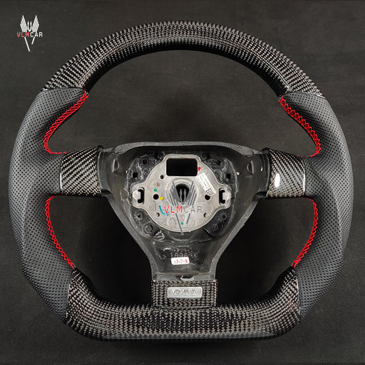 Private custom carbon fiber steering wheel for Volkswagen golf 5 dsg mk5 gti