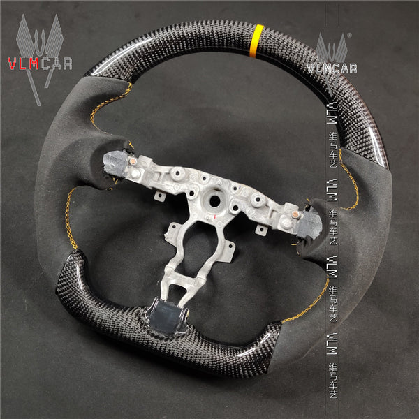 Carbon Fiber Steering Wheel with suede For Nissan 370Z