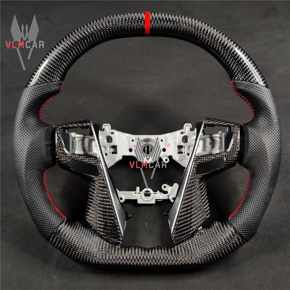 Private custom gloss car carbon fiber steering wheel for TOYOTA Alphard