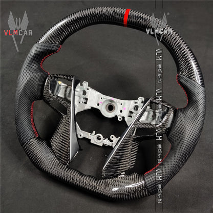 Private custom gloss car carbon fiber steering wheel for TOYOTA Alphard