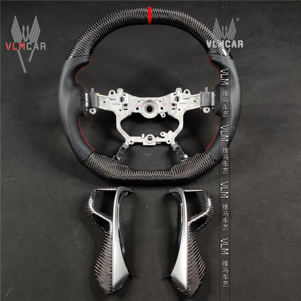 Private custom gloss car carbon fiber steering wheel for TOYOTA Alphard