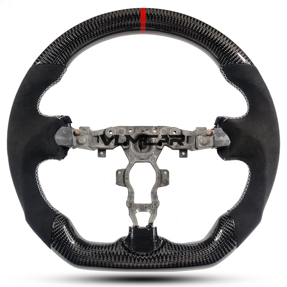 Carbon Fiber Steering Wheel with suede For Nissan 370Z