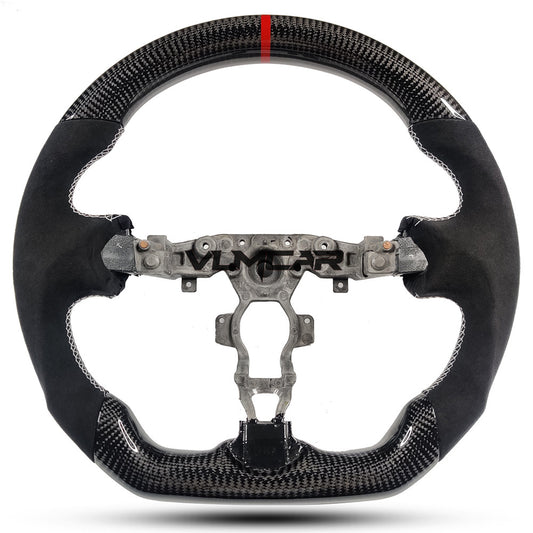 Carbon Fiber Steering Wheel with suede For Nissan 370Z