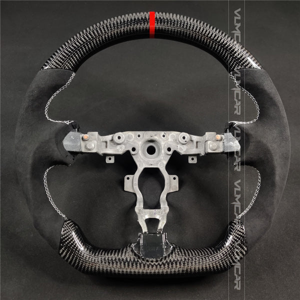 Carbon Fiber Steering Wheel with suede For Nissan 370Z