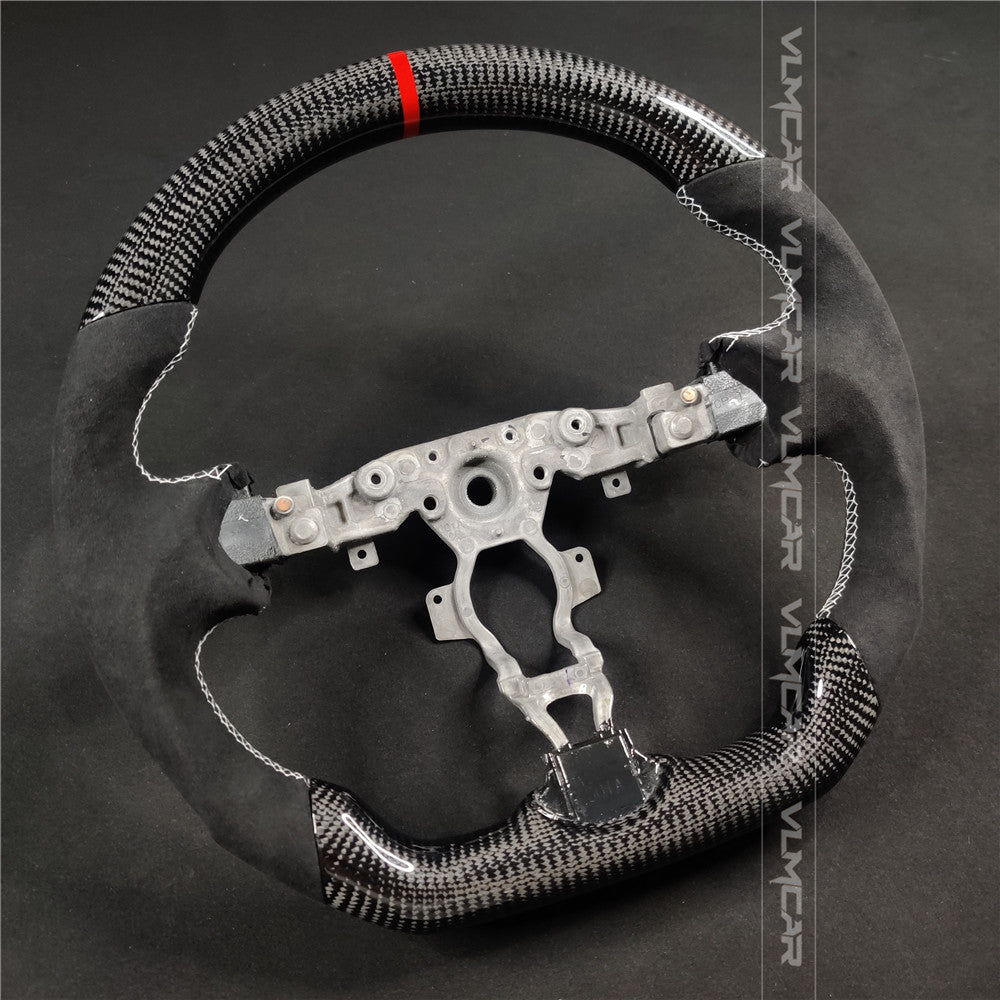 Carbon Fiber Steering Wheel with suede For Nissan 370Z