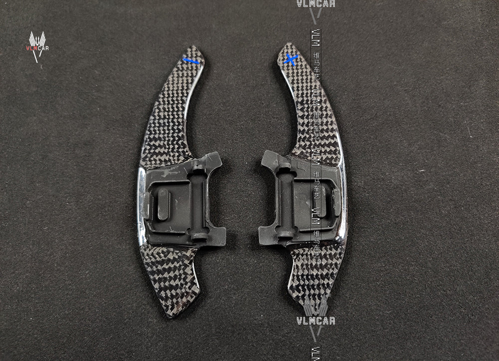 Carbon Fiber DSG Steering Wheel Paddle Extension Shifter Switch Shift for VW Golf GTI R Scirocco R20 R36 CC