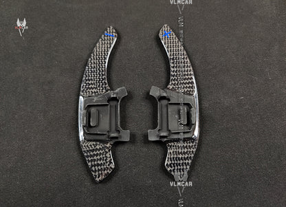 Carbon Fiber DSG Steering Wheel Paddle Extension Shifter Switch Shift for VW Golf GTI R Scirocco R20 R36 CC