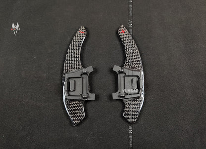 Carbon Fiber DSG Steering Wheel Paddle Extension Shifter Switch Shift for VW Golf GTI R Scirocco R20 R36 CC