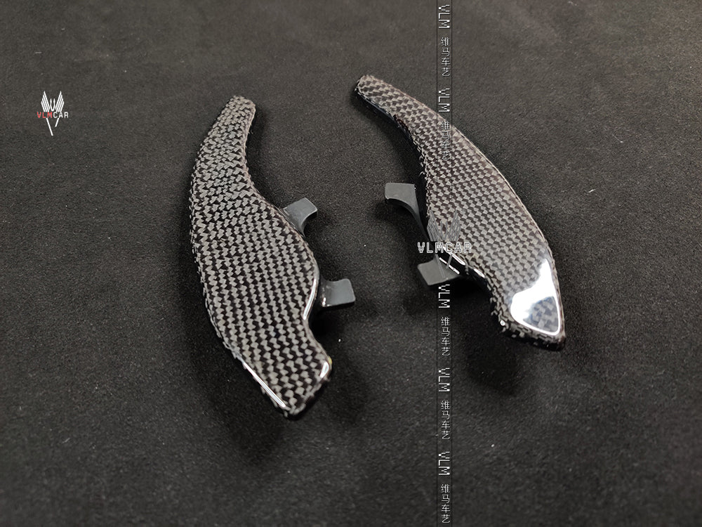 Carbon Fiber DSG Steering Wheel Paddle Extension Shifter Switch Shift for VW Golf GTI R Scirocco R20 R36 CC