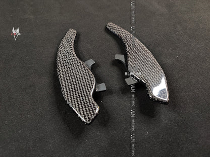 Carbon Fiber DSG Steering Wheel Paddle Extension Shifter Switch Shift for VW Golf GTI R Scirocco R20 R36 CC