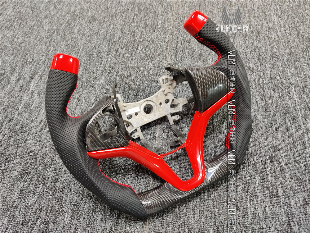 Private custom gloss carbon fiber steering wheel for City/gk5/Jazz