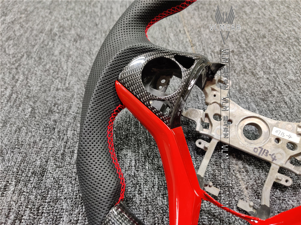Private custom gloss carbon fiber steering wheel for City/gk5/Jazz