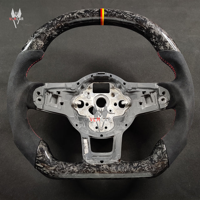 Private custom carbon Fiber steering wheel For VW Golf MK7 MK7GTI MK7R / Forged carbon fiber
