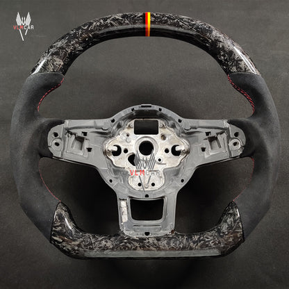 Private custom carbon Fiber steering wheel For VW Golf MK7 MK7GTI MK7R / Forged carbon fiber