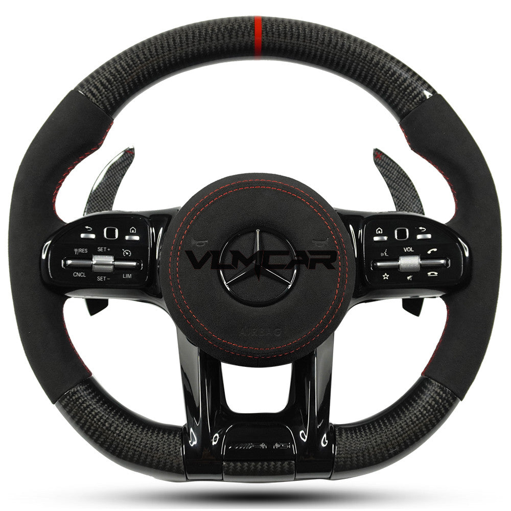 Carbon fiber steering wheel For mercedes benz C/E/S/G AMG / old model to new amg 809 steering wheel