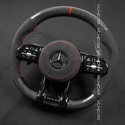 Carbon fiber steering wheel For mercedes benz C/E/S/G AMG / old model to new amg 809 steering wheel