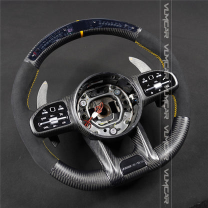 Carbon fiber steering wheel For mercedes benz C/E/S/G AMG steering wheel / 809 AMG steering wheel