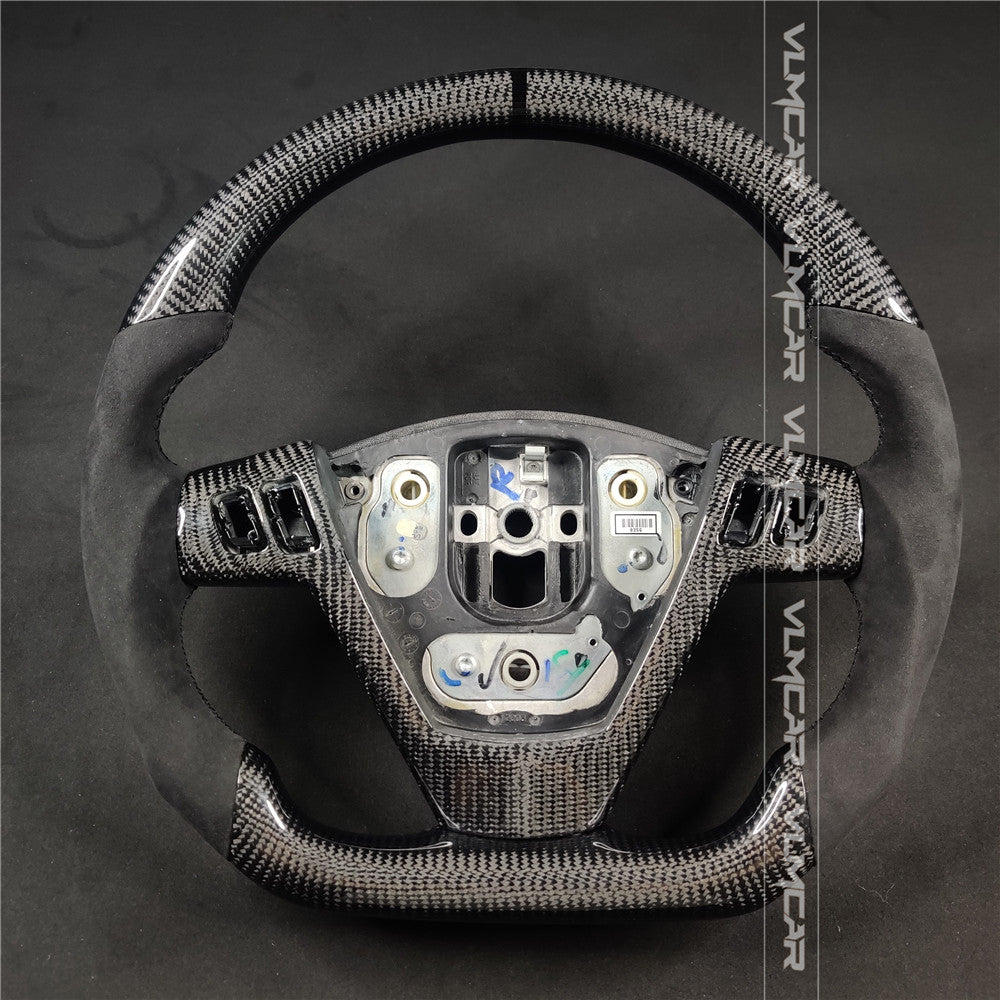 Custom Carbon Fiber steering wheel with alcantara For Cadillac CTS V1 2004-2008