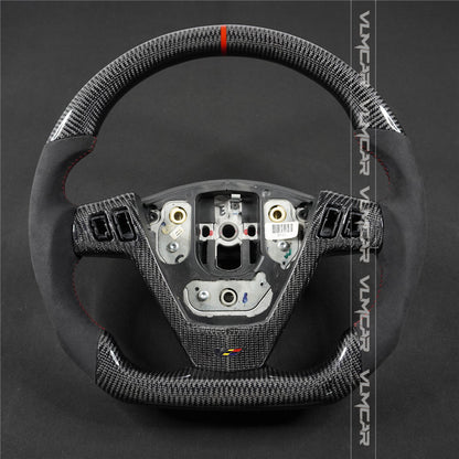 Custom Carbon Fiber steering wheel with alcantara For Cadillac CTS V1 2004-2008