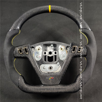 Custom Carbon Fiber steering wheel with alcantara For Cadillac CTS V1 2004-2008